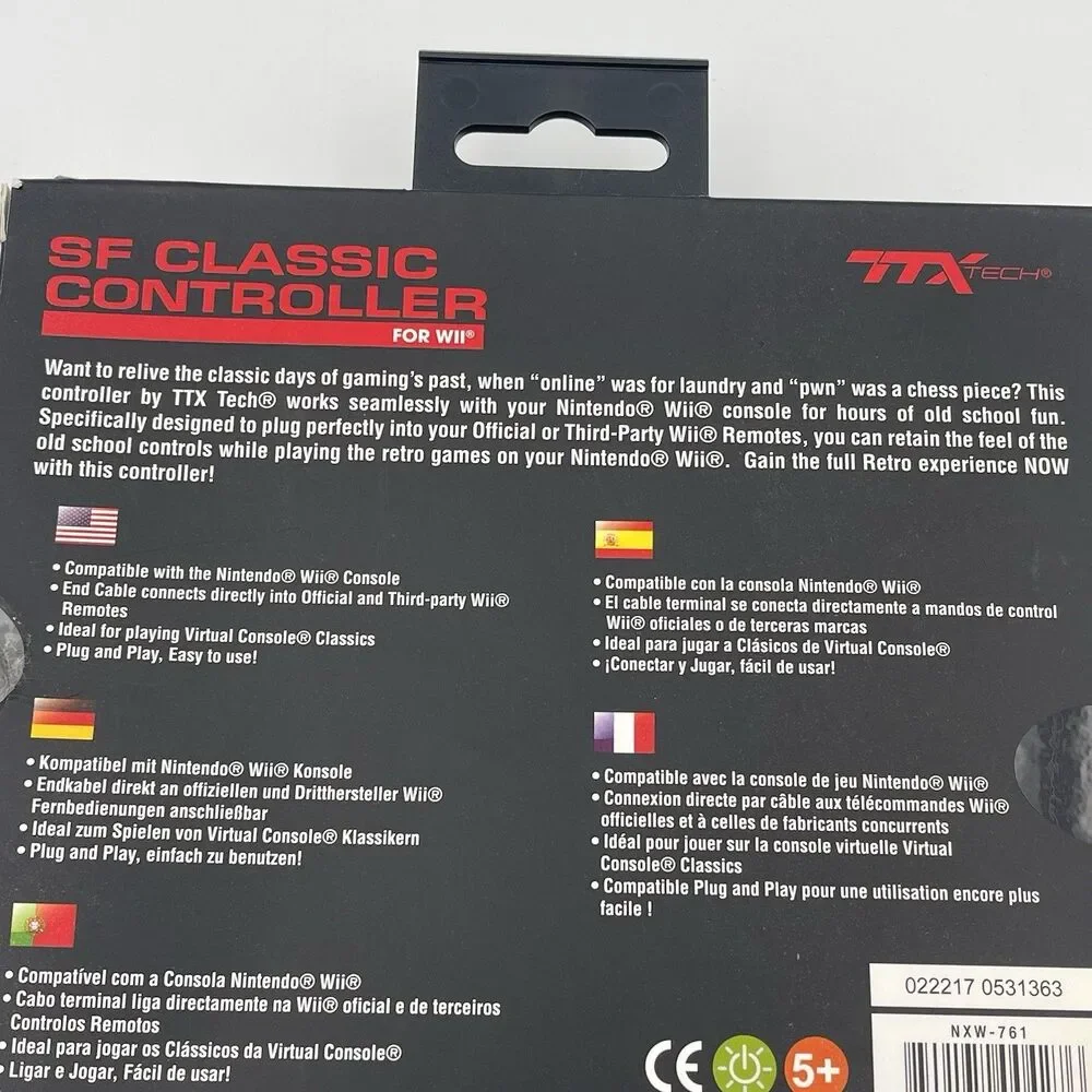 SF Classic Controller Pad for Wii Style TTX Tech